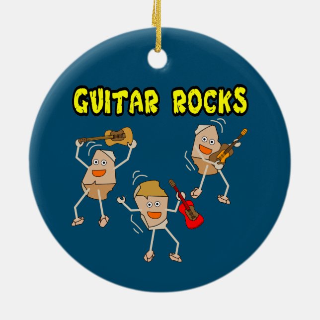 Gitarrenrocks Keramik Ornament (Hinten)