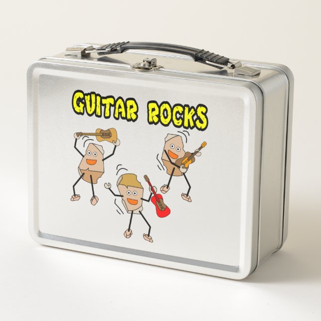 Gitarrenrocks Metall Brotdose (Vorderseite)