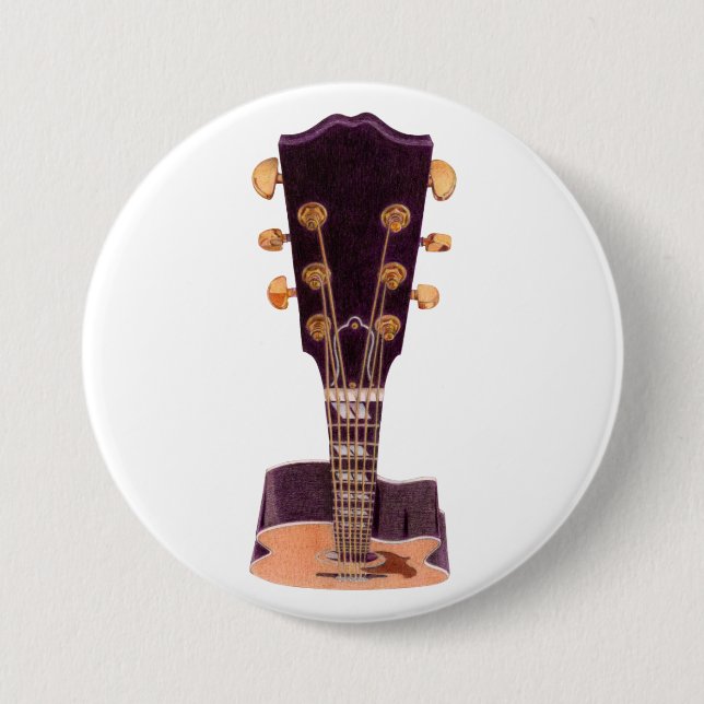 Gitarrenschaltfläche Button (Vorderseite)