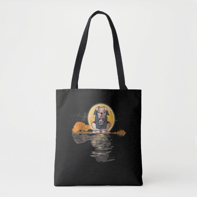 Gitarrensee Halloween Beängstigender englischer Bu Tasche (Vorderseite)