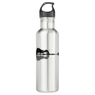 Gitarrensee Schatten Liebe Gitarre Geschenk Musikl Edelstahlflasche
