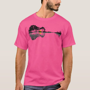 Gitarrensee Schatten Liebe Gitarre T-Shirt