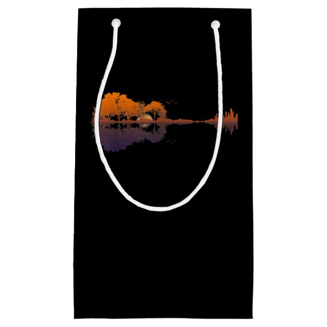 Gitarrensee Shadow Liebe Gitarre - Musikfans Kleine Geschenktüte (Vorderseite)