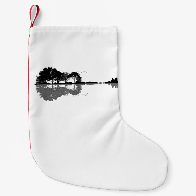 Gitarrensee Shadow Liebe Gitarre - Musikfans Kleiner Weihnachtsstrumpf (Vorderseite)