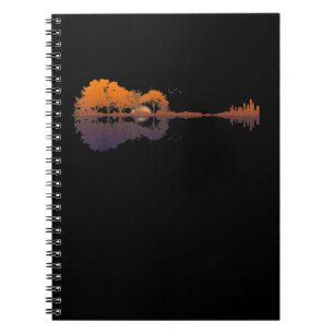 Gitarrensee Shadow Liebe Gitarre - Musikfans Notizblock