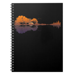 Gitarrensee Shadow Liebe Gitarre - Musikfans Notizblock