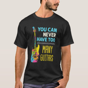 Gitarrenspieler Hoarder Electric Bass zu viele Gui T-Shirt