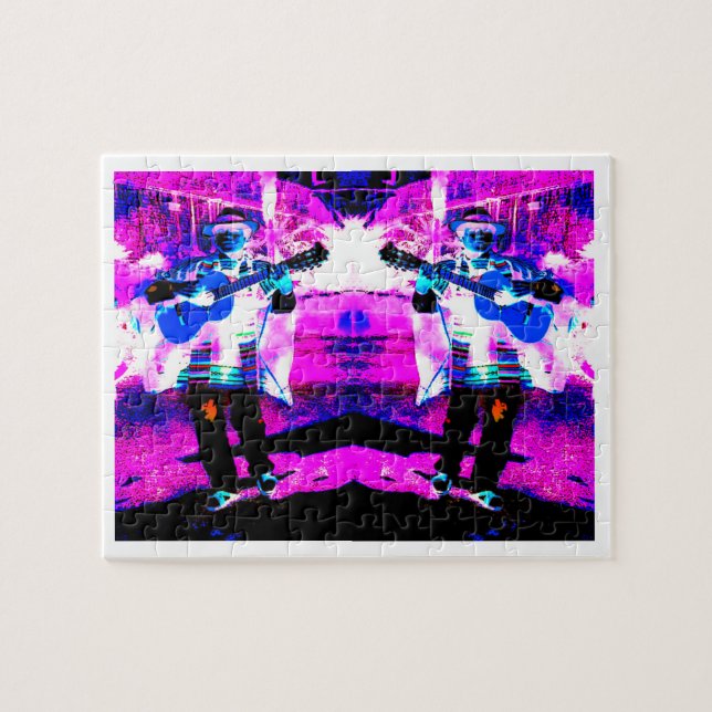 Gitarrenspieler Kunst (Horizontal)