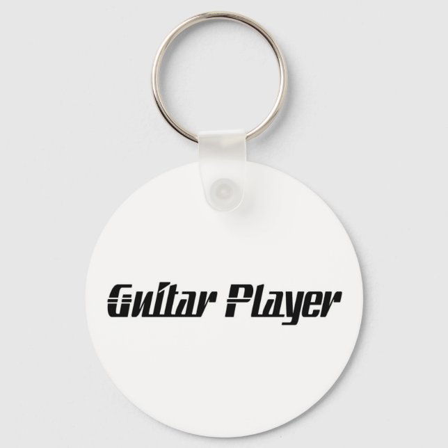 Gitarrenspieler Schlüsselanhänger (Vorderseite)