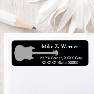 Gitarrenspieler schwarz