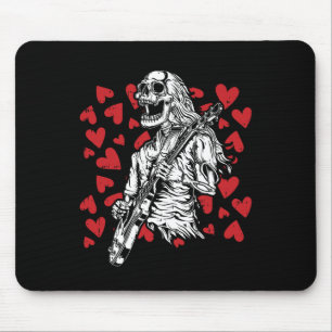 Gitarrenspieler Valentinstag Cool Rock Musician Mousepad