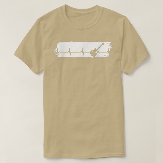 Gitarrenspieler Vintage Gitarre T-Shirt (Design vorne)