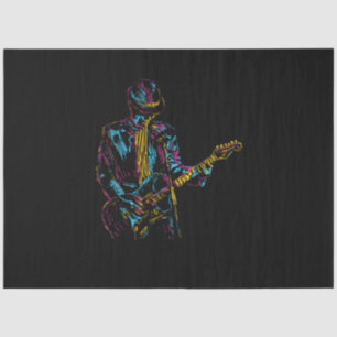 Gitarrenspielermusik Seidenpapier