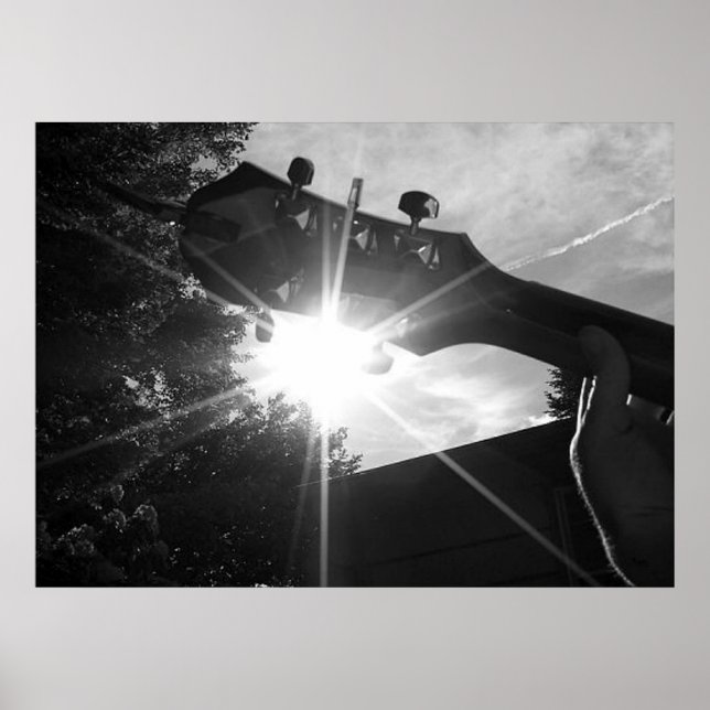 Gitarrenstränge und Sonnenschein Poster (Vorne)