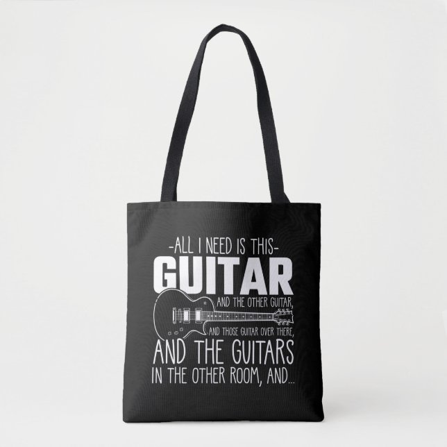 Gitarrensüchtige Musikermusikinstrumentenhorte Tasche (Vorderseite)