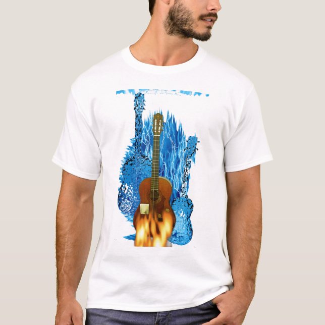 Gitarrent-shirt Kopie T-Shirt (Vorderseite)