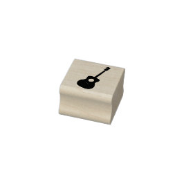 Gitarrenumriss gummistempel