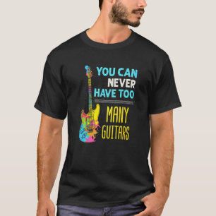 Gitarrespieler Hamsterer E-Bass Zu viele Gitarren T-Shirt