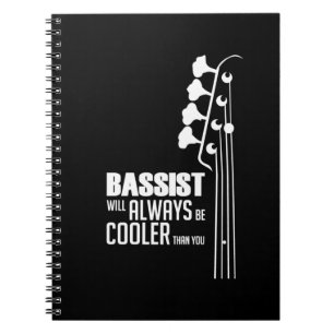 Gitarrist Bassist wird immer Cooler als Sie Weihna Notizblock