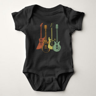 Gitarrist Colorful Musical Instruments Gitarren Baby Strampler