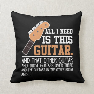 Gitarrist der Funny Guitar Ich brauche alle Gitarr Kissen