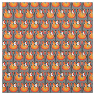 Gitarrist Design Fabric Stoff