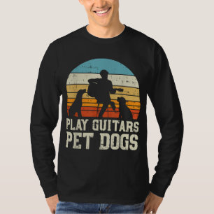 Gitarrist Dog Retro Music Gitarrist Animal T-Shirt