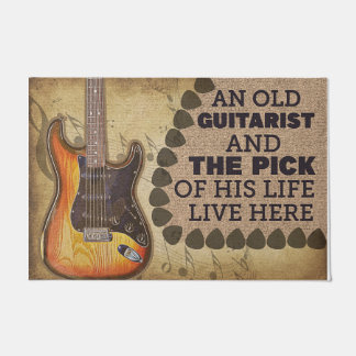 Gitarrist Family Doormat, Instrument Lover Gift Fußmatte