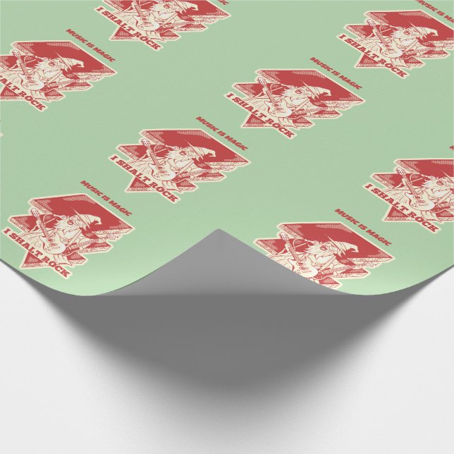 Gitarrist Geschenkpapier (Ecke)