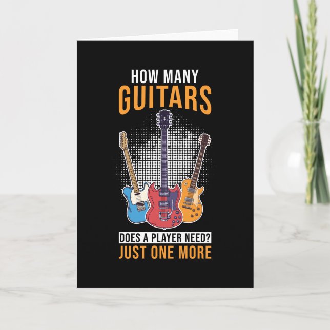 Gitarrist Gift Guitar Karte (Vorderseite)