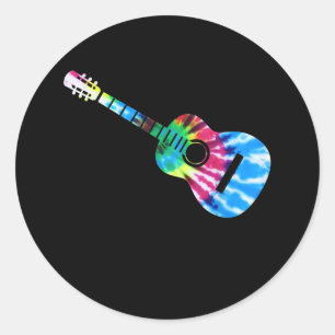 Gitarrist Gift Runder Aufkleber