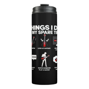 Gitarrist Gitarre Addicdicdicted Gitarrist Music B Thermosbecher
