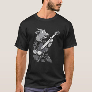 Gitarrist Gitarre - Kuhbauer Züchter Braunvieh  T-Shirt