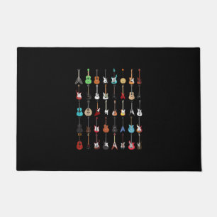 Gitarrist Gitarre Musical Instrument Rock and Roll Fußmatte