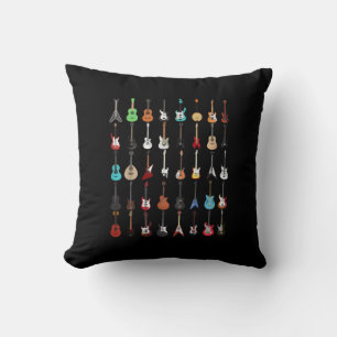 Gitarrist Gitarre Musical Instrument Rock and Roll Kissen