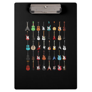Gitarrist Gitarre Musical Instrument Rock and Roll Klemmbrett