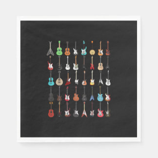 Gitarrist Gitarre Musical Instrument Rock and Roll Serviette