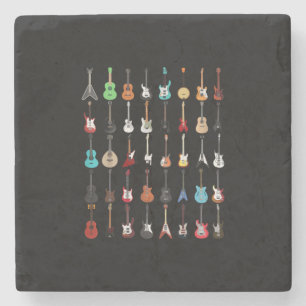 Gitarrist Gitarre Musical Instrument Rock and Roll Steinuntersetzer