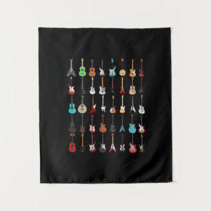 Gitarrist Gitarre Musical Instrument Rock and Roll Wandteppich