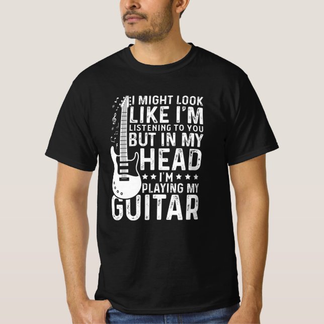 Gitarrist Gitarre Player Electric Funny Gift T-Shirt (Vorderseite)
