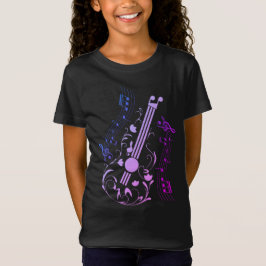 Gitarrist Gitarre Player Music Lila Girl T - Shirt