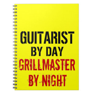 Gitarrist Grillmaster Notizblock