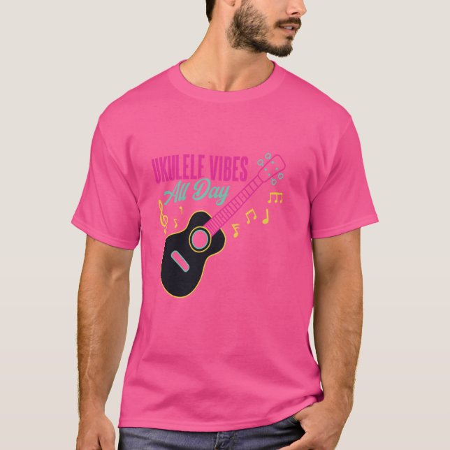 Gitarrist Guitar Ukelele T-Shirt (Vorderseite)