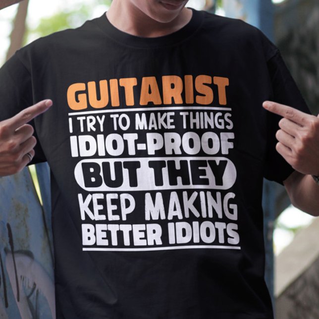 Gitarrist ich versuche, Dinge zu machen Lustige Sp T-Shirt (Von Creator hochgeladen)