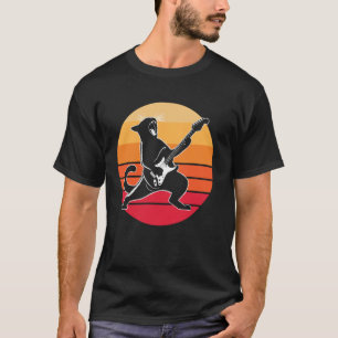 Gitarrist Katze - Lustige Rockmusik Katze T-Shirt