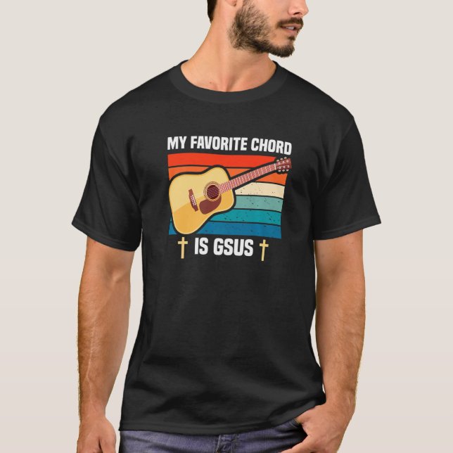 Gitarrist mein Lieblingshörer ist Gsus Gitarrist T-Shirt (Vorderseite)