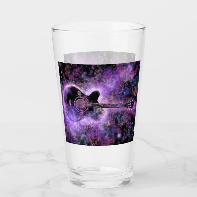 Gitarrist Music Glass Glas (Vorderseite)