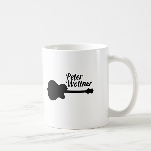 Gitarrist Name Acoustic Guitar Kaffeetasse (Rechts)