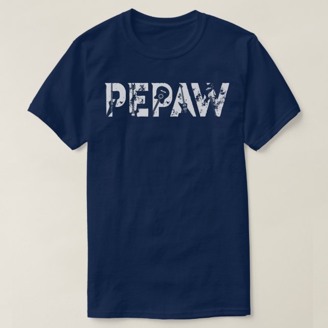 Gitarrist Pepaw Funny Music Fathers D T-Shirt (Design vorne)