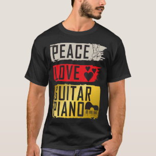 Gitarrist Piano Musikinstrument Harpejji Guitar Pi T-Shirt
